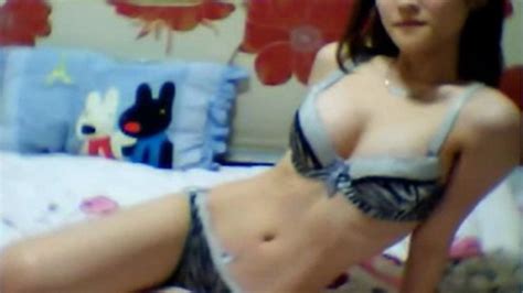 Cute Korean Girl Stripping Down To Panties On Webcam