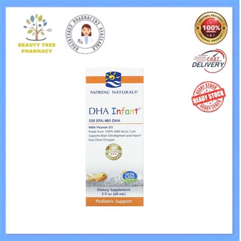 Nordic Naturals Dha Infant With Vitamin D3 60ml Lazada