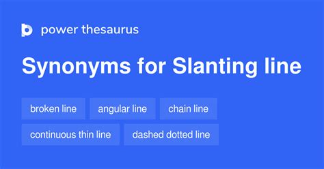 Slanting Line synonyms - 20 Words and Phrases for Slanting Line