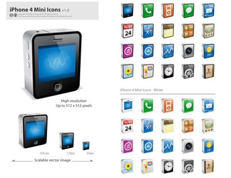 Stop hunting for iphone, android, laptop psds, even if you don't have photoshop or 3d experience. 40 Stylish 3D iPhone App Icons Pack PNG - WeLoveSoLo