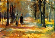 ambulant à à l forêt, 1923 de Lesser Ury (1861-1931, Poland ...