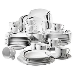 Veweet Fiona Pcs Service De Table Porcelaine Pcs Assiette Plate