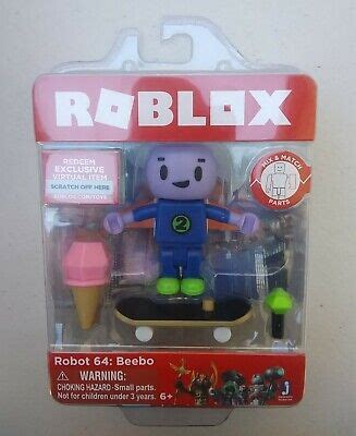 New Roblox Robot Beebo With Skateboard And Virtual Code Sealed
