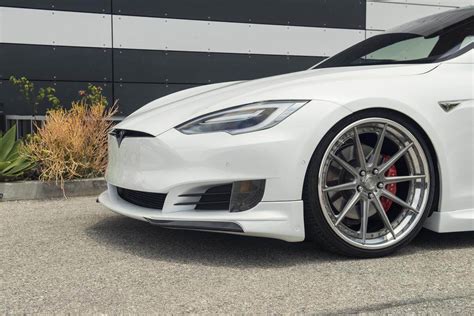 Front Lip Spoiler For 20165 Tesla Model S Unplugged Performance