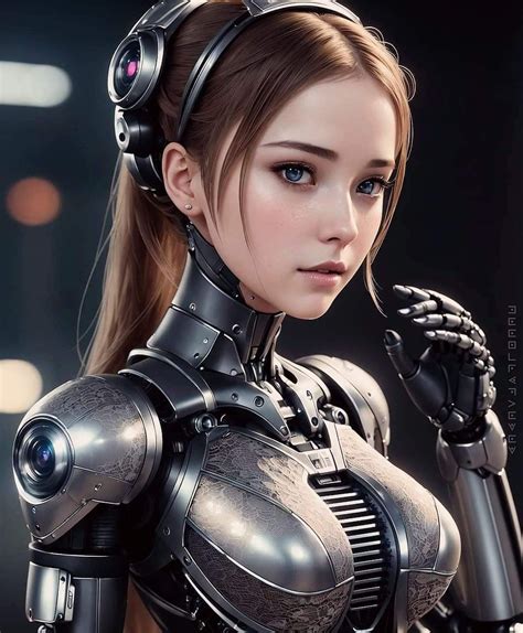 Cyborg Girl Female Cyborg Female Armor Fantasy Female Warrior Anime Warrior Girl Cyberpunk