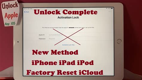 Factory Reset Icloud Locked Iphoneipad Any Iosgeneration All Models