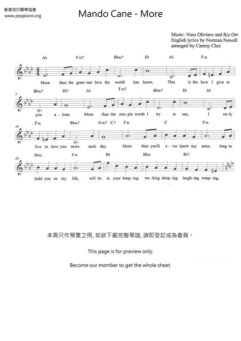 More Pdf琴譜免費下載 香港流行鋼琴協會 ★