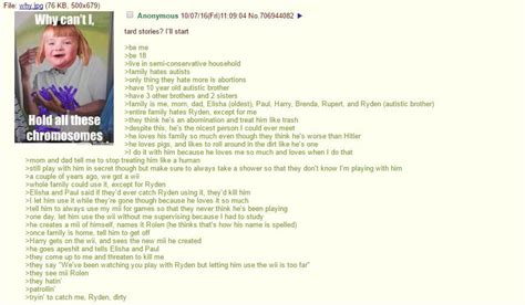 Anon Has Tard Brother R Greentext Greentext Stories Know Your Meme