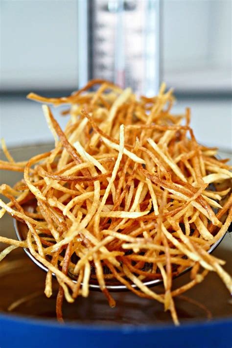 Crispy Crunchy Shoestring Potatoes Simply Sated