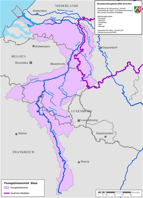 Die Flussgebietseinheit Maas Flussgebietenrw
