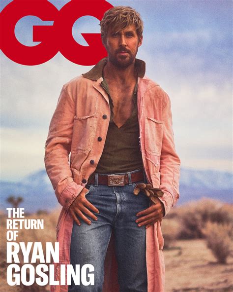 British Gq Summer 2023 Ryan Gosling Cover Barbie Movie Yourcelebritymagazines