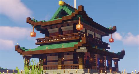 How To Build A Japanese Temple In Minecraft Builders Villa