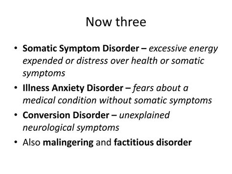 Ppt The Somatic Symptom And Related Disorders Powerpoint Presentation