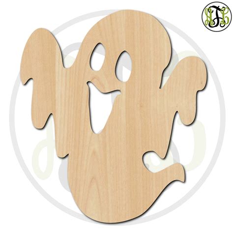 Ghost 2 Halloween 160007 Cutout Unfinished Wood Cutout Wood Craft