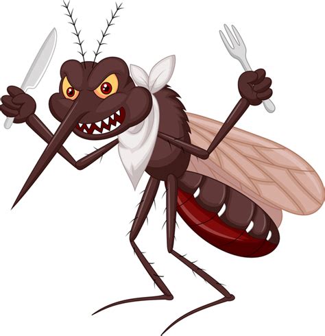 Funny Mosquito Cartoon Vector Material 07 Free Download