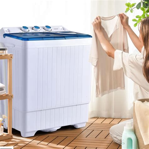 Costway Portable Washing Machine Twin Tub 26lbs Capacity Laundry