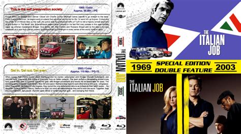 The Italian Job Double Feature R Custom Blu Ray Cover Dvdcover Com