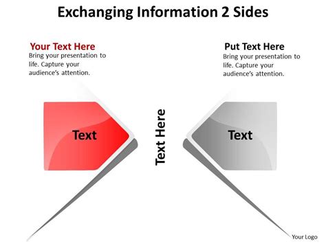 Exchanging Information 2 Sides Powerpoint Slides Presentation Diagrams