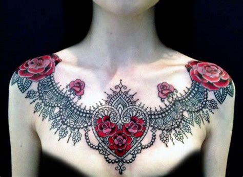 wow beautiful chest tattoos for women chest piece tattoos picture tattoos