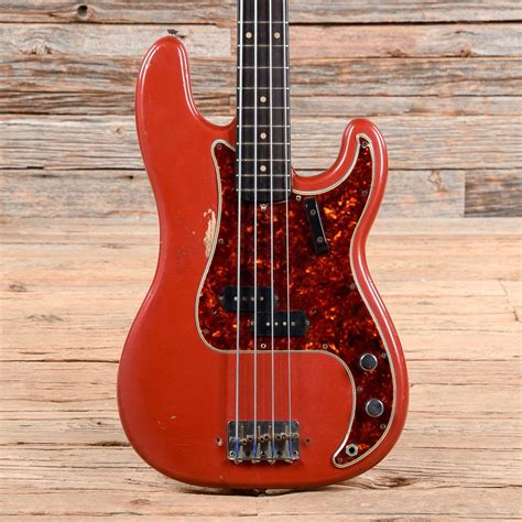Fender Precision Bass Red Refin 1961 Chicago Music Exchange