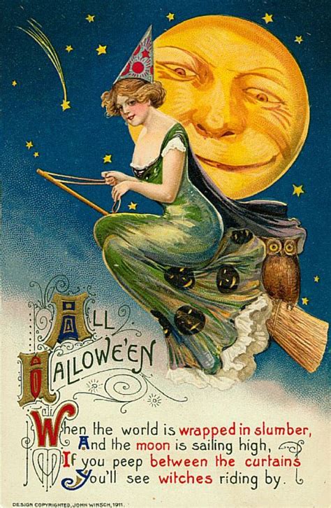 Halloween Vintage Halloween Card Old Fashioned Halloween Description