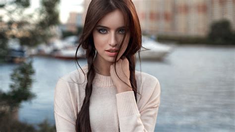 Wallpaper Anastasiya Malakhova Model Pretty Babe Brunette Russian