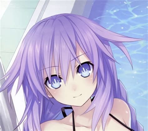 Blue Eyes Wet Purple Hair Neptune Braids Swimming Pools