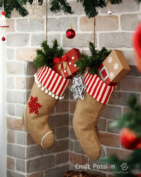 10 Handmade Christmas Stockings Diy Christmas Project