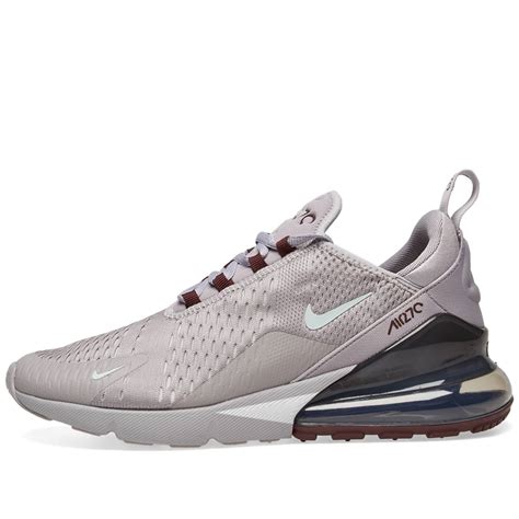 Nike Air Max 270 Grey Silver And Burgundy End