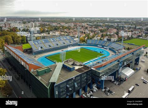 Aerial Photo Of Maksimir Stadium Home Of Gnk Dinamo Zagreb On October