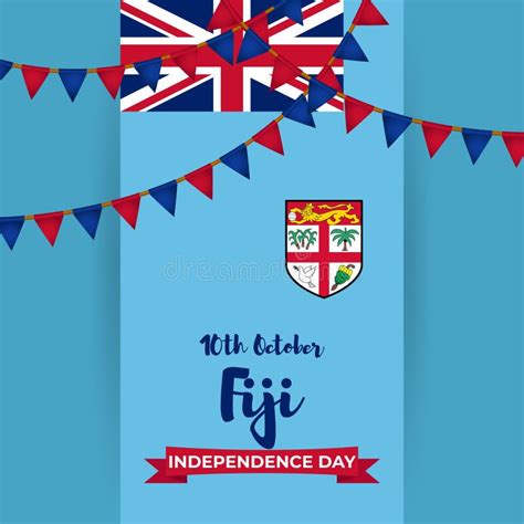 Vector Illustration For Fiji Independence Day Stock Vector