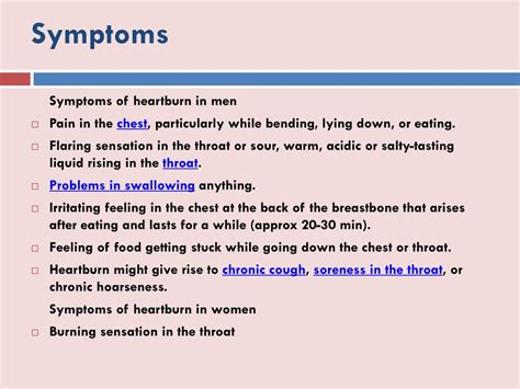 Ppt Heartburn Symptoms Causes And Treatment Powerpoint Presentation