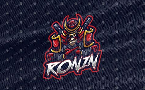 premade ronin mascot logo for sale premade ronin esports logo lobotz ltd
