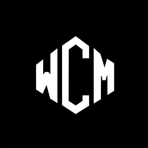 Wcm Letter Logo Design With Polygon Shape Wcm Polygon And Cube Shape