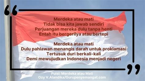 Contoh Puisi Kemerdekaan Indonesia Singkat Untuk Hut Ri Ke The Best Porn Website