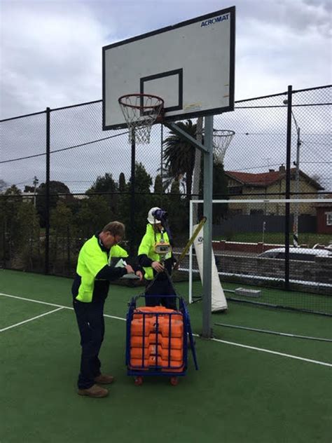 Basketball Tower Testing Sport Safety Australia