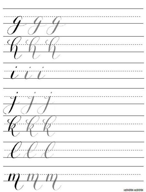 For this trio of practice sheets, i turned my bouncy alphabet calligraphy into a trio of free practice sheets for you. Modern Calligraphy Practice Worksheets Lowercase Letters | Etsy