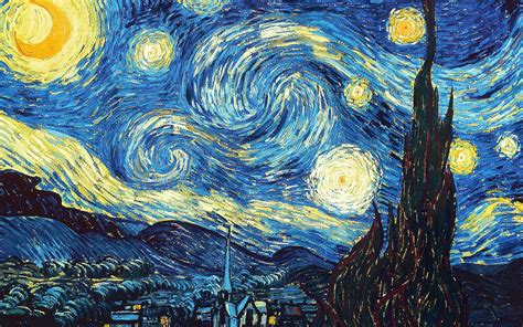 After leaving paris for more rural areas in southern impasto and brush strokes (detail), vincent van gogh, the starry night, 1889, oil on canvas, 73.7 x 92.1 cm (the museum of modern art, new york. Vincent Van Gogh the Starry Night Desktop Wallpapers - Top ...