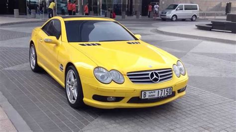 Yellow Mercedes Benz Sl Youtube