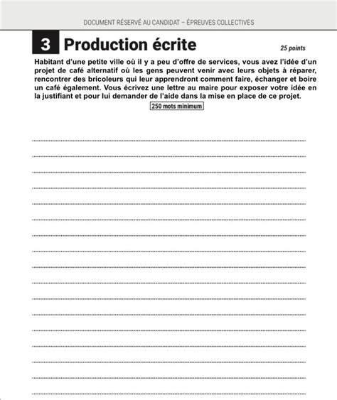 Production écrite Au Delf B2 Exemple De Lettre Formelle Au Maire Sur