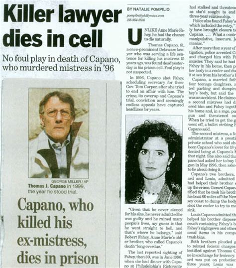 postcards from philly thomas capano murderer is dead
