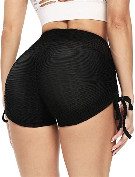 Butt Lifting Yoga Shorts For Women High Waist Tummy Control Wf Shopping