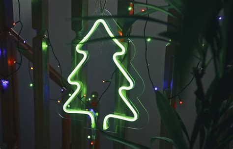 Neon Light Christmas Tree Led Neon Light Home Decor Декор