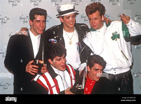 New Kids On The Block Us Rock Group In 1990 Stock Photo Alamy