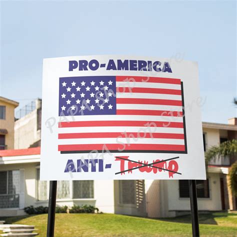 Pro America Anti Trump Printable Sign Anti Trump Svg Etsy