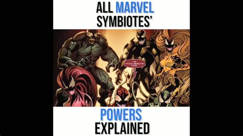 All Marvel Symbiote Powers Explained Youtube