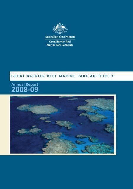 Annual Report 2008 2009 Great Barrier Reef Marine Park Authority