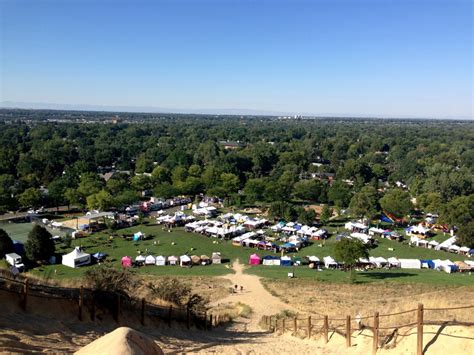 View Of Hyde Park Street Fair From Top Of Camelsback Rboise