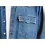 Vintage LEVIS Denim Shirt  1990s Mens Blue Minimalist Snap Buttons