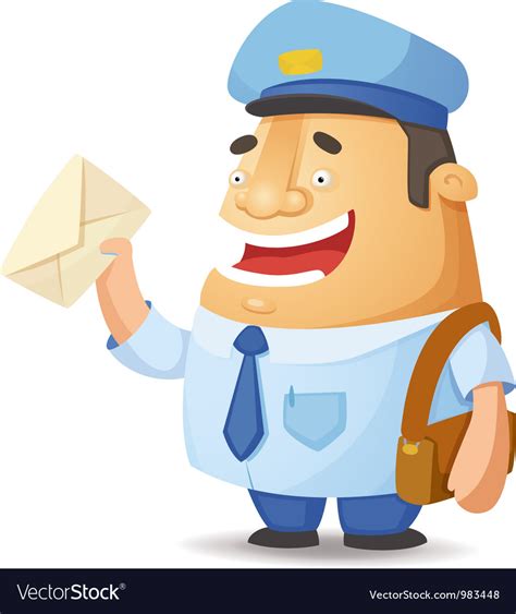 Postman Royalty Free Vector Image Vectorstock